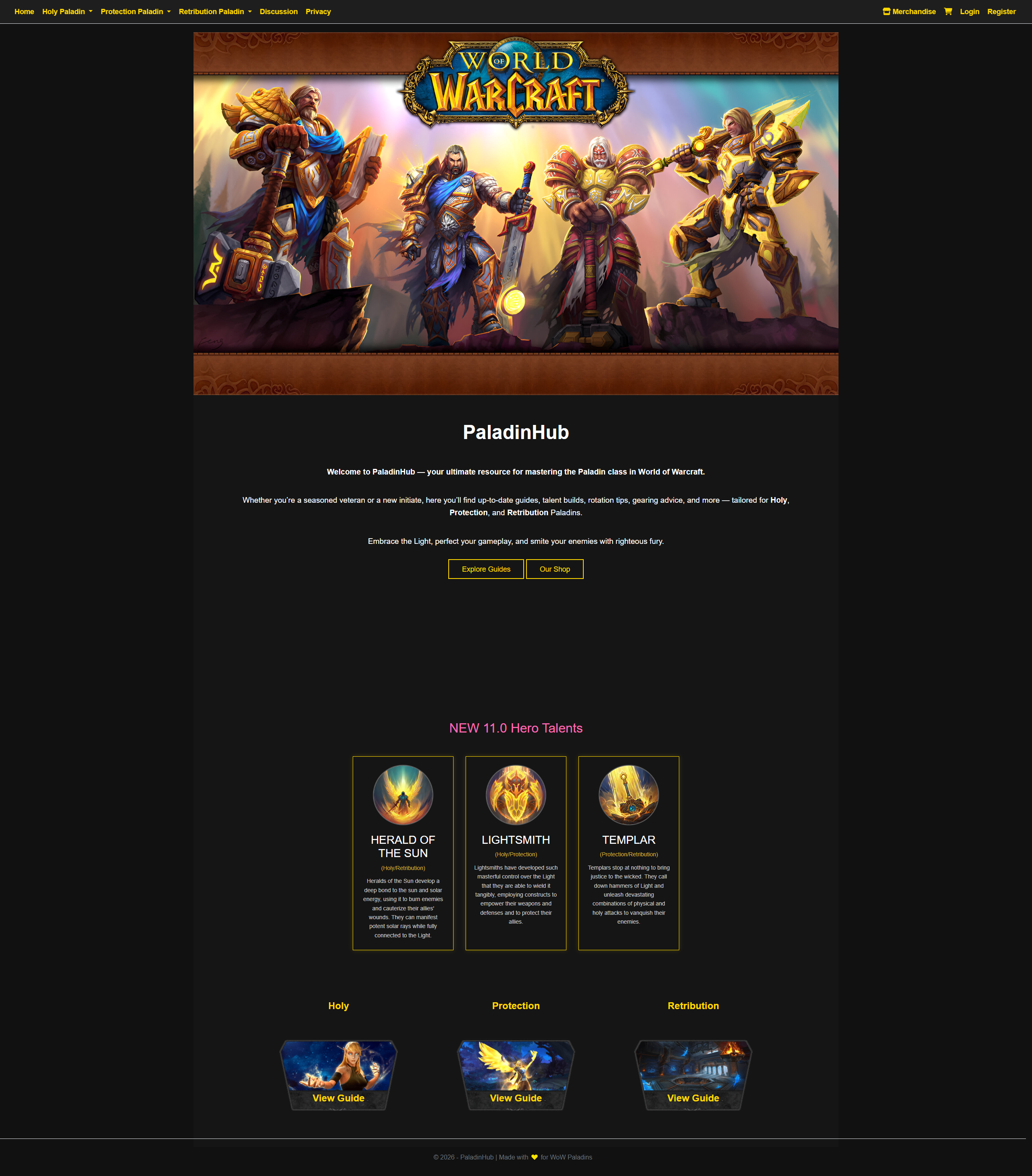 PaladinHub 1.0 — Portfolio Project screenshot preview
